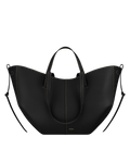 PLNE - Cyme - Textured Black with Ecru Stitching