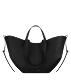 PLNE - Cyme - Textured Black with Ecru Stitching