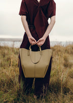 PLNE - Cyme Tote - Textured Smoky Olive