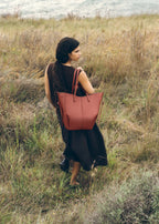 PLNE - Cyme Tote - Textured Terracotta