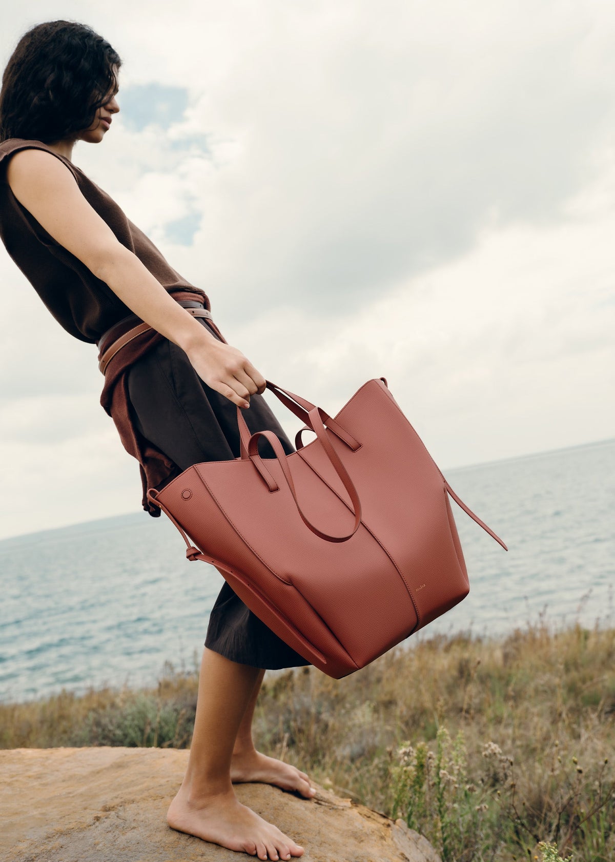 PLNE - Cyme Tote - Textured Terracotta