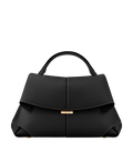 PLNE - Mokki - Textured Black with Ecru Stitching