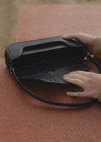 PLNE - Osmo - Smooth Black with Ecru Stitching